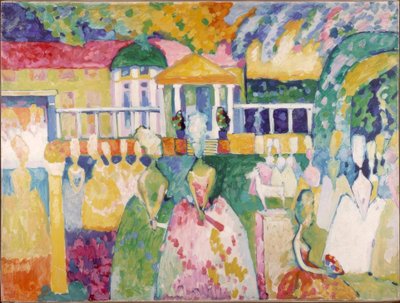 Damen in Krinolinen von Wassily Kandinsky